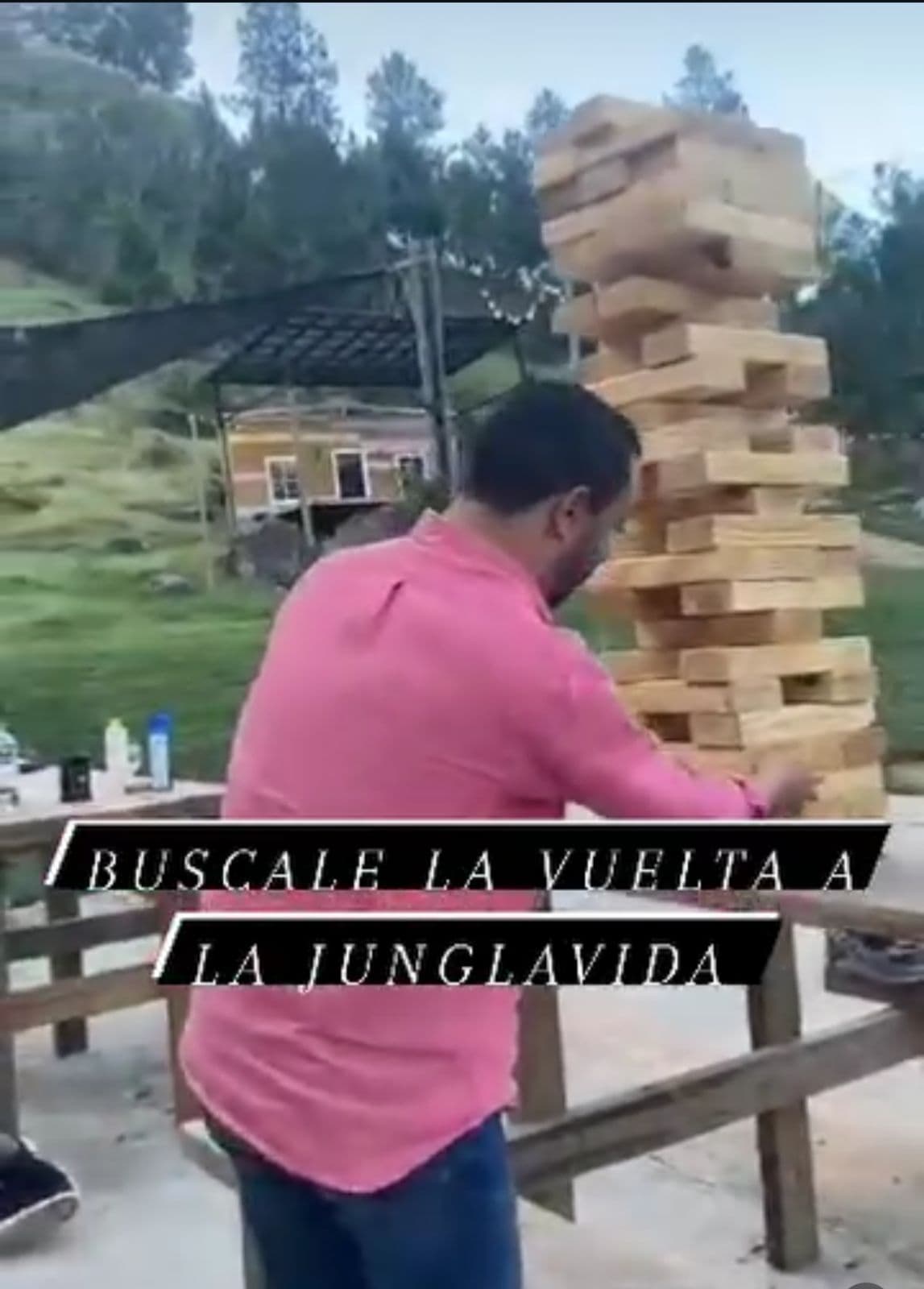 Outdoor jenga